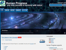 Tablet Screenshot of humanprogress.net