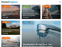 Tablet Screenshot of humanprogress.org